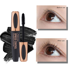 跨境彩妝Shedoes膜力豐盈4D防水防汗濃密纖長卷翹硅膠刷頭睫毛膏