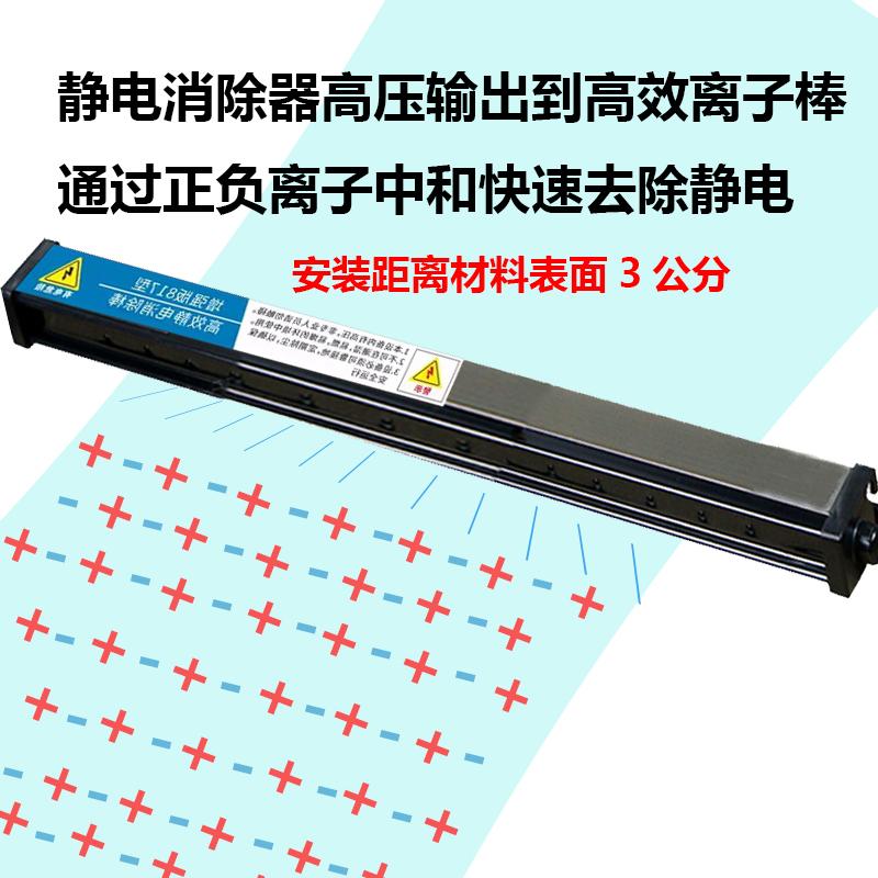 j8商标增强版静电消除器离子薄膜模切81型布料棒6横机消除静电g3