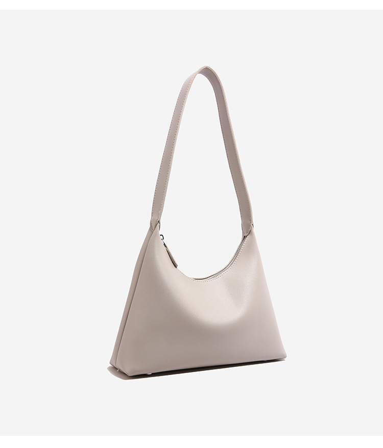 546g Weight Sewing Thread Fashion Element Zipper Closure Type Single Shoulder Strap Strap Type Underarm Bag Bags Type Holiday, Daily Occasion PU Material Women's Backpack Backpack Solid Color Pattern All Seasons Season Women's Gender Basic Style Dumpling Shape Shape Women's PU Solid Color Basic Sewing Thread Dumpling Shape Zipper Underarm Bag 9
