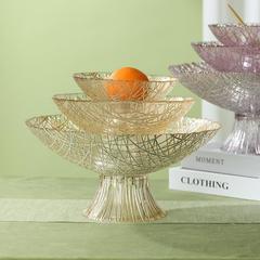 Canary Nest Fruit Bowl Creative Pattern Hotel Decor Fruit Bowl Home Living Room Centerpiece Fruit Plate with Stand