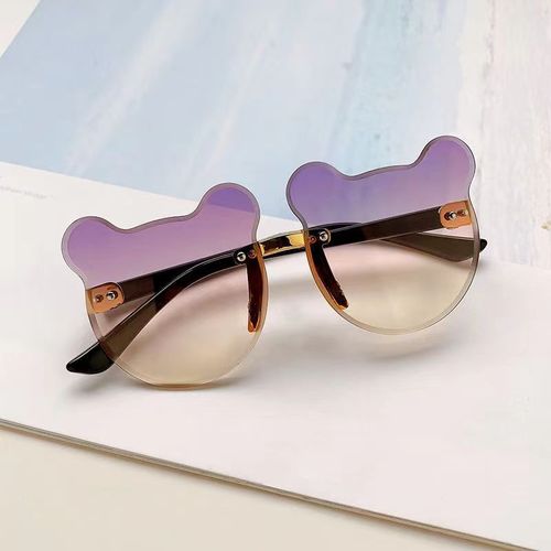  New Baby Fashion Panda Cartoon Sunglasses Children's Sun Glasses Outdoor Street Photography Bear Sunglasses Wholesale