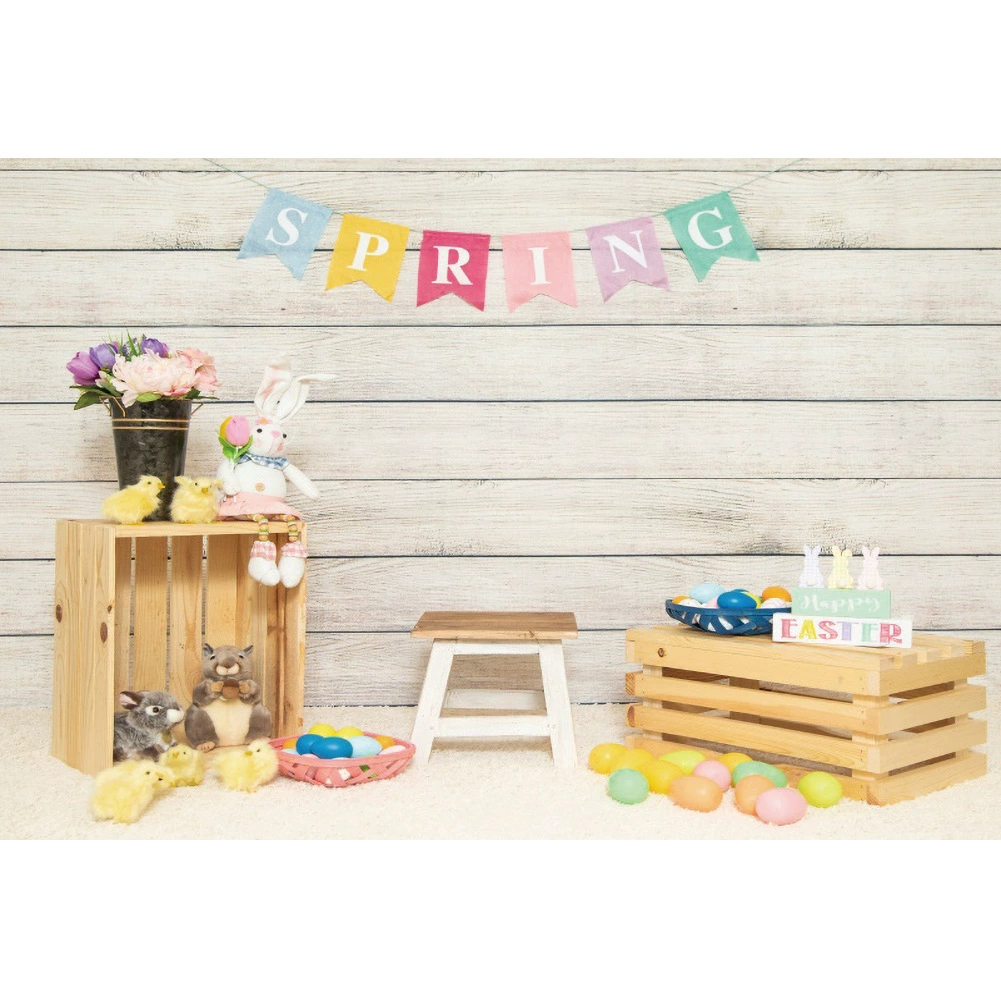 Easter Restaurant Rabbit Eaxia Room Orthopedine Event Party Photography Background Caps Cross -border props wholesale