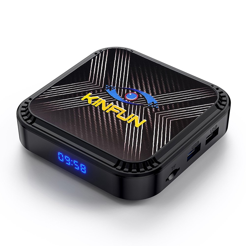 Cross-Border Network High-Definition Player Kinfun K2 Foreign Trade Tv Box 4K Android Set-Top Box Screen Projection