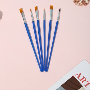 Wholesale painting nylon flat brush acrylic watercolor hook brush drawing edge pointed pen paint art brush