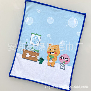 Foreign Trade Export Printed Towels Customized Absorbent Microfiber Digital Heat Transfer Advertising Gift Towels Customized