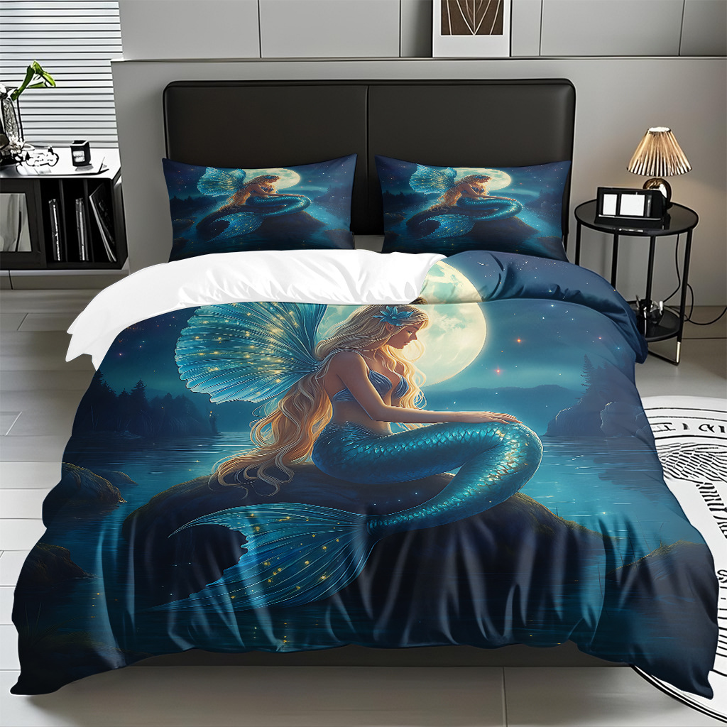 Ventas transfronterizas calientes de una variedad de patrones de reliquias marinas impresión digital colcha