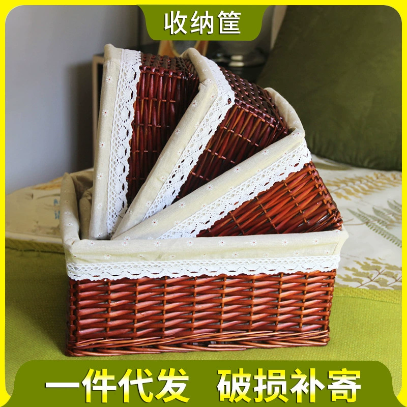 Столовая корзина для хранения, ящик для хранения, ткань из ткани, DIY, домашний декор