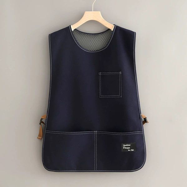 Canvas vest-style adjustable vest hid blue