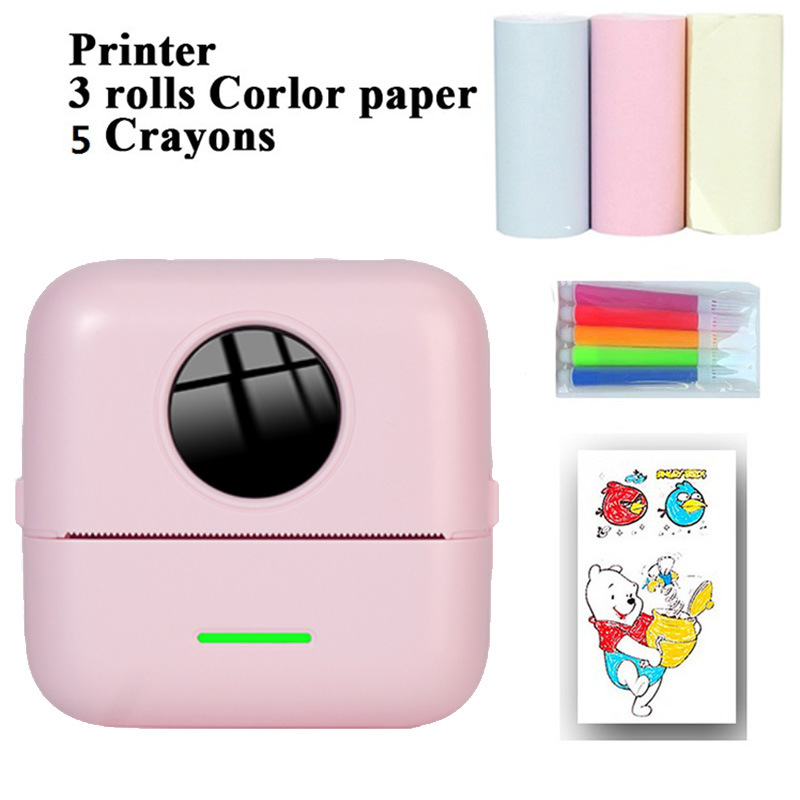 Transfronterizo nuevo portátil mini estudiante pregunta equivocada impresora de bolsillo etiqueta foto Bluetooth impresora térmica