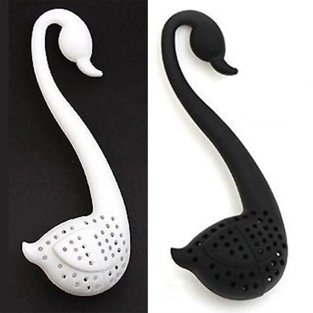  New mini little swan tea filter tea leakage tea filter soaked tea vessel swan teaspoon
