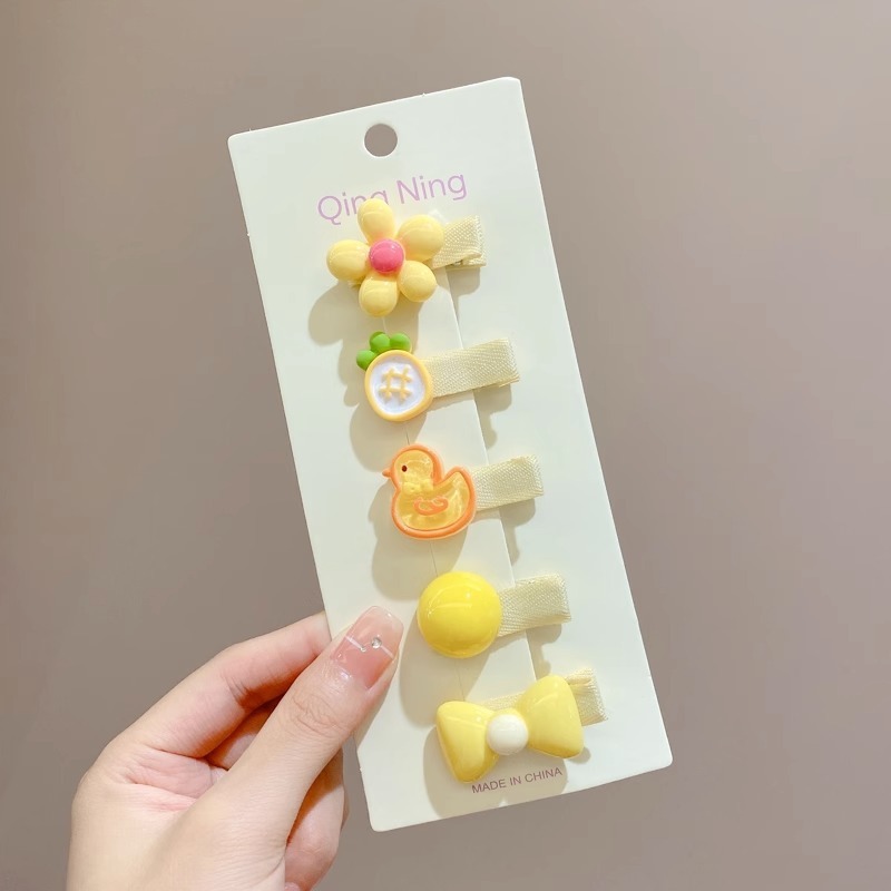 萌趣婴儿胎毛刘海夹女童碎发侧边发卡儿童可爱卡通发饰宝宝发夹|undefined
