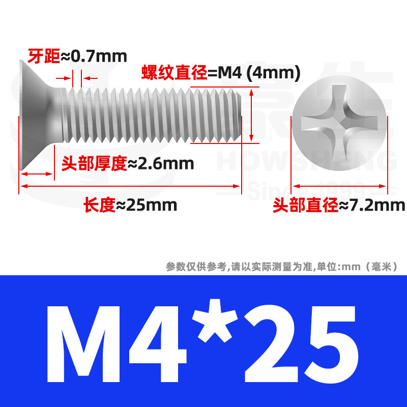 304ステンレスネジのネジの十字溝の平頭のネジのKMの機械の糸の小さいネジのm 2m 3m 4m 5m 6|undefined