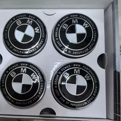 Hub cover | series 4 series 5 series 7 - thunder-black-and-white-g-chassis-56mm-4-pieces-with-packaging-box