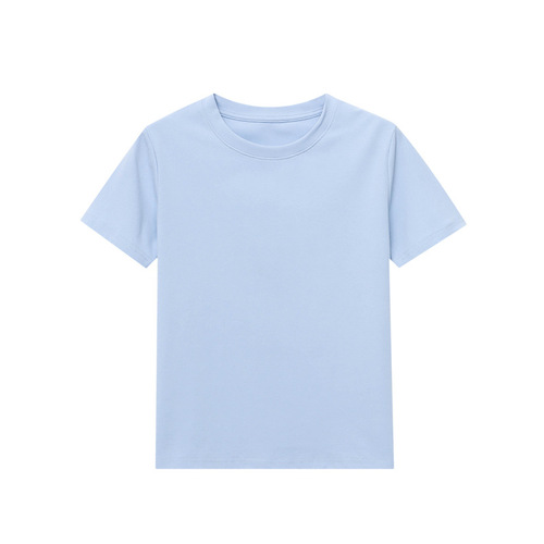 3th Morning Sun Island Korean version simple temperament slim short-sleeved T-shirt ZY2838