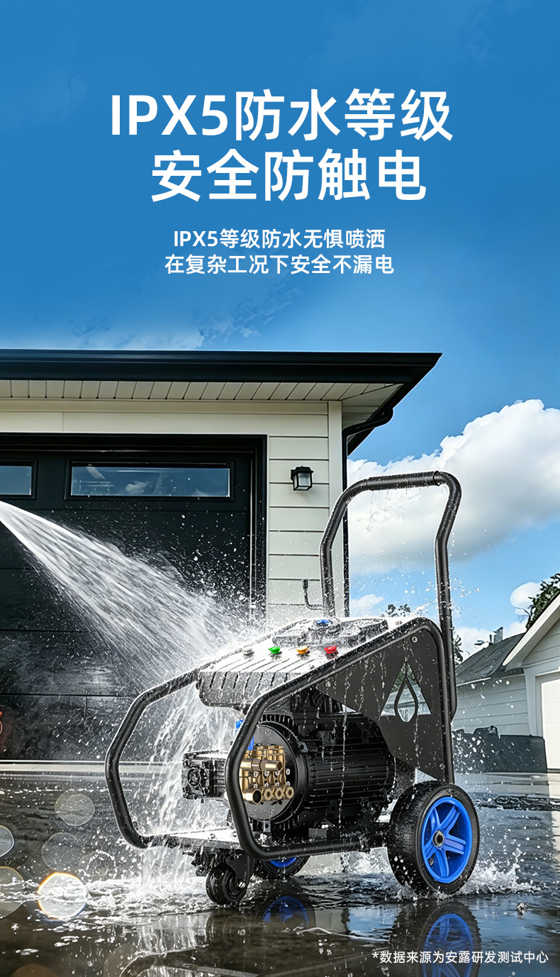 Anlu car washer is a household high-pressure, high-power portable cleaning machine, 220V car wash water gun, car wash tool, water pump