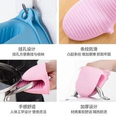 Thickened kitchen insulation clip silicone insulation gloves high temperature resistant casserole anti-scalding clip baking oven microwave oven clip bowl