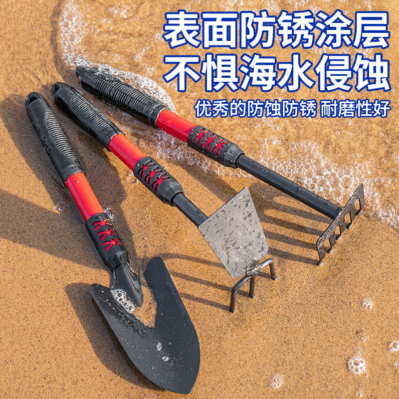 海を追う道具セットの子供の装備はアサリの熊手を掘ってカニのクリップビーチをつかんで砂を掘る専用のシャベルの神器です。|undefined