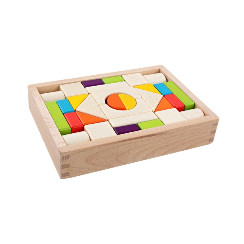 30 cajas de madera de colores de madera para niños pequeños
