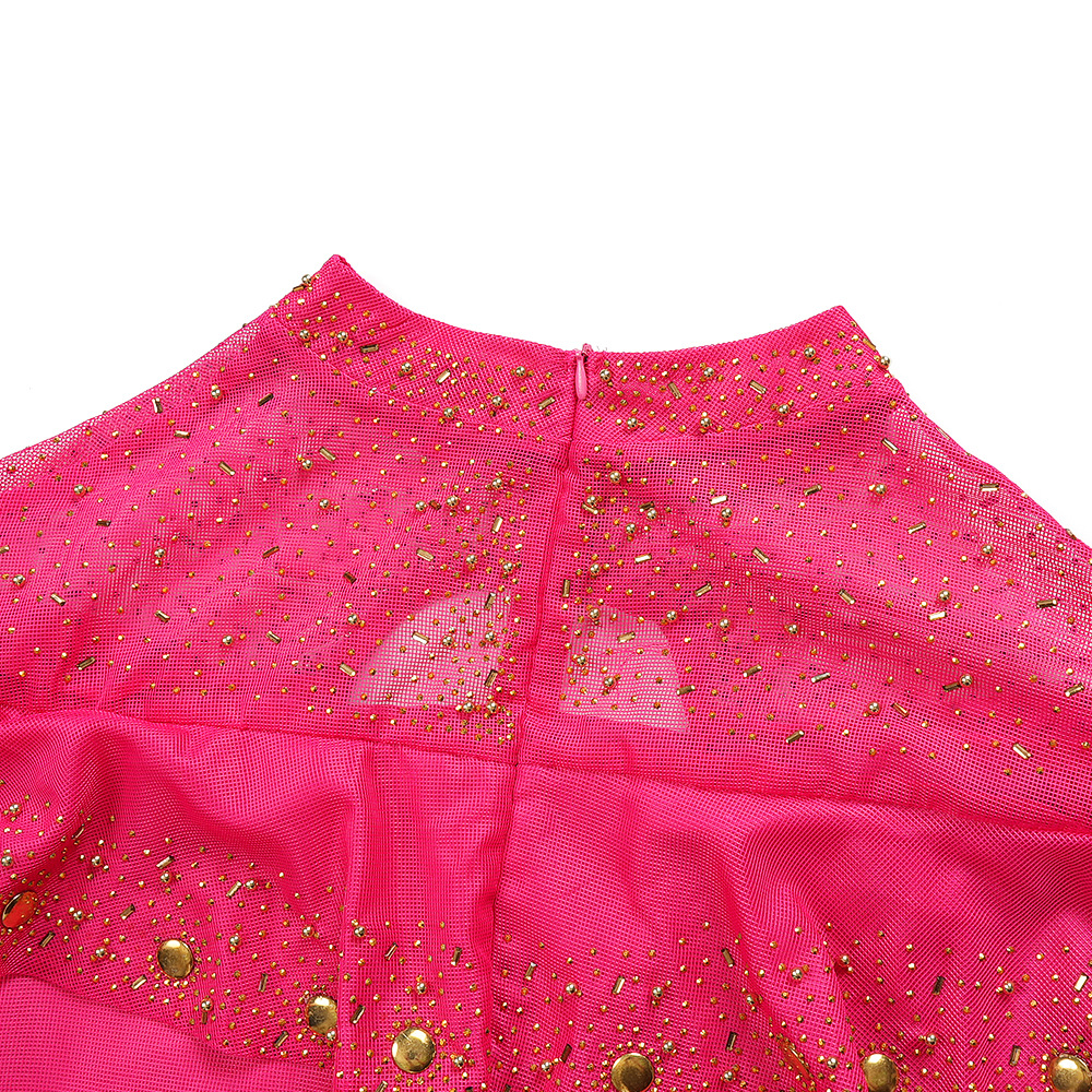 GraceChic Europäisch-Amerikanische Grenzgänger-Mode, neue afrikanische Plus-Size-Damenmode, Strass-Perlen-High-Waist-Bodycon_voghion.com