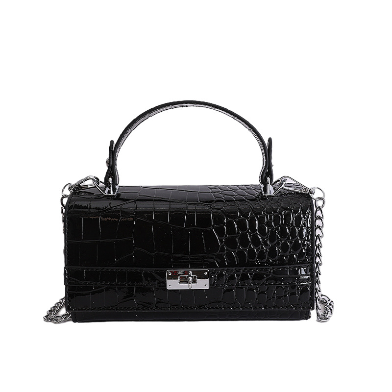 Nicho de alta sensación bolso de mano para mujeres 2026 nueva textura de cocodrilo Kelly bolso ligero lujoso estilo extranjero bolso de mujer