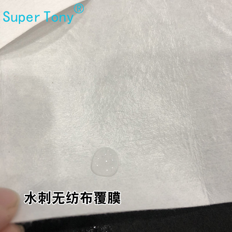 厂家供应覆膜无纺布 宠物手套贴膜水刺无纺布 宠物用品无纺布