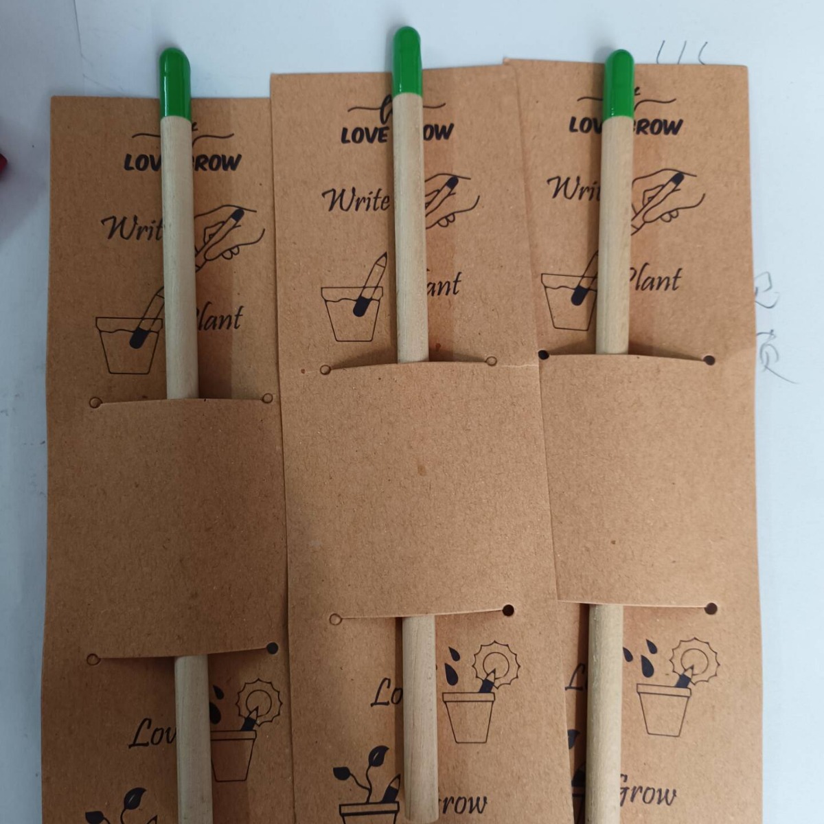 Cápsula degradable semilla germinación lápiz creativo lápiz escritura Escuela Primaria estudiante lápiz educativo al por mayor