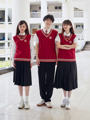 [学院风班服合唱诗歌朗诵演出服装初中生高中生运动会毕业校服套装]