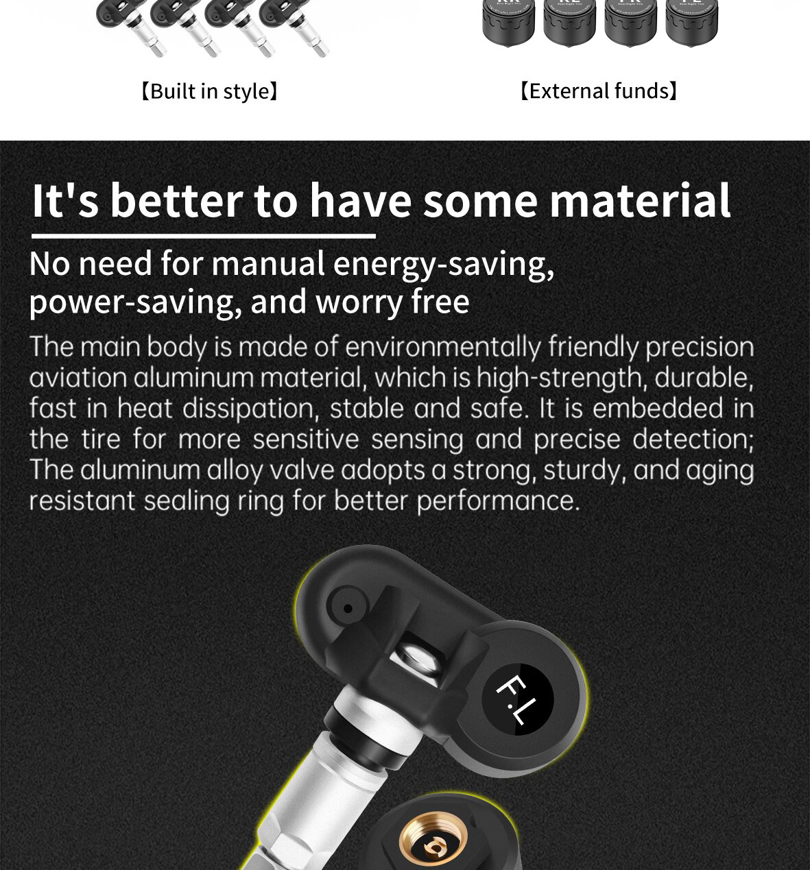 Tire Pressure Monitoring Tire Pressure Monitor Tpms Tire Pressure Detection Tire Pressure Detector Cross-Border E-Commerce