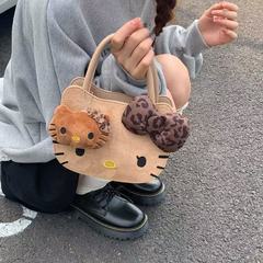 韩版ins甜美KT猫单肩斜挎包包可爱卡通手提包时尚质感少女心背包