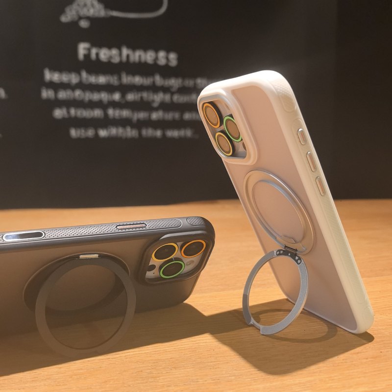 [相机按键全包]磁吸适用苹果16ProMax手机壳新款iPhone15ProMax半透磨砂16全包防摔14P抗指纹13带支架保护套|undefined