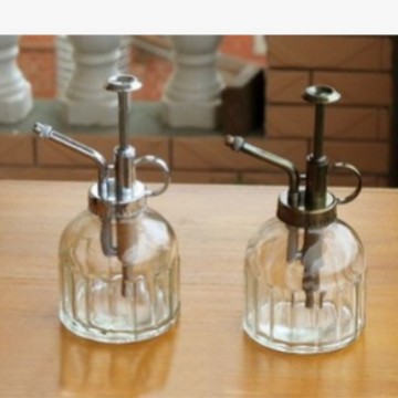 徐州恒发玻璃瓶厂直销南瓜喷壶 日式玻璃喷壶 复古浇花洒水壶