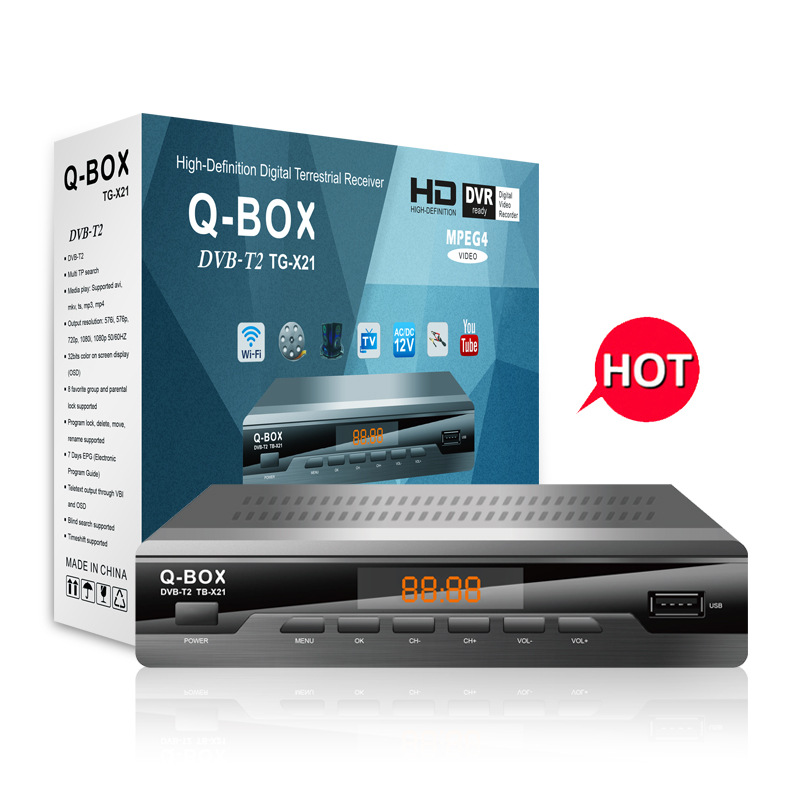 Wholesale decoder for Africa 1080p HD receiver H.264 set top box Q-Box TG-X21