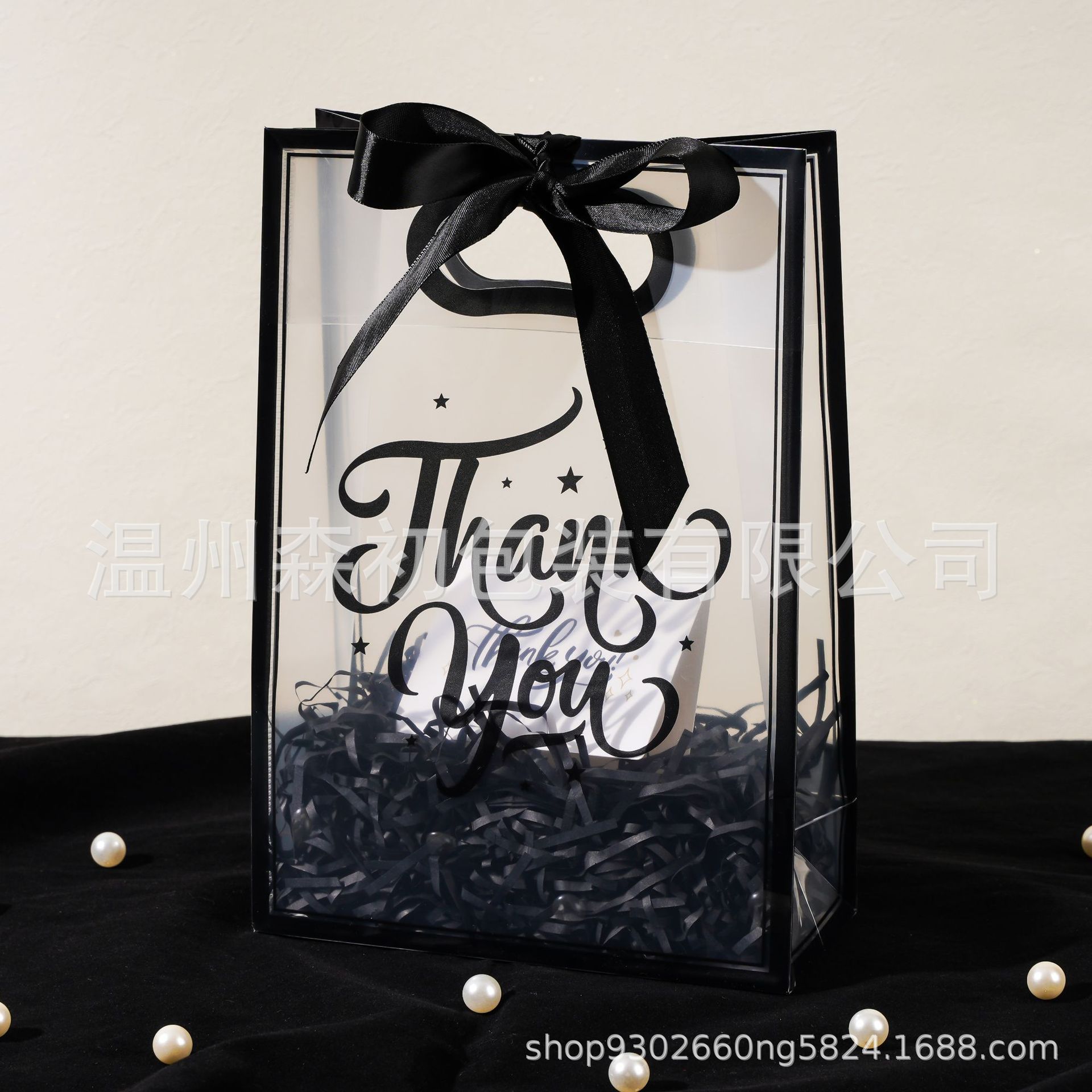 PP bolsa de regalo transparente dama de honor de boda bolsa de mano simple de Navidad regalo de cumpleaños bolsa de regalo de PVC image 27
