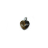 Agate pendant heart shaped, crystal heart-shaped, necklace and earrings, 16mm