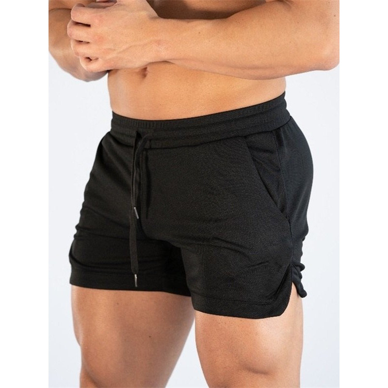 2025 Cross-border Fitness Sports Shorts Men's Running Fitness Training Quick-drying Mesh Pants Beach Pants