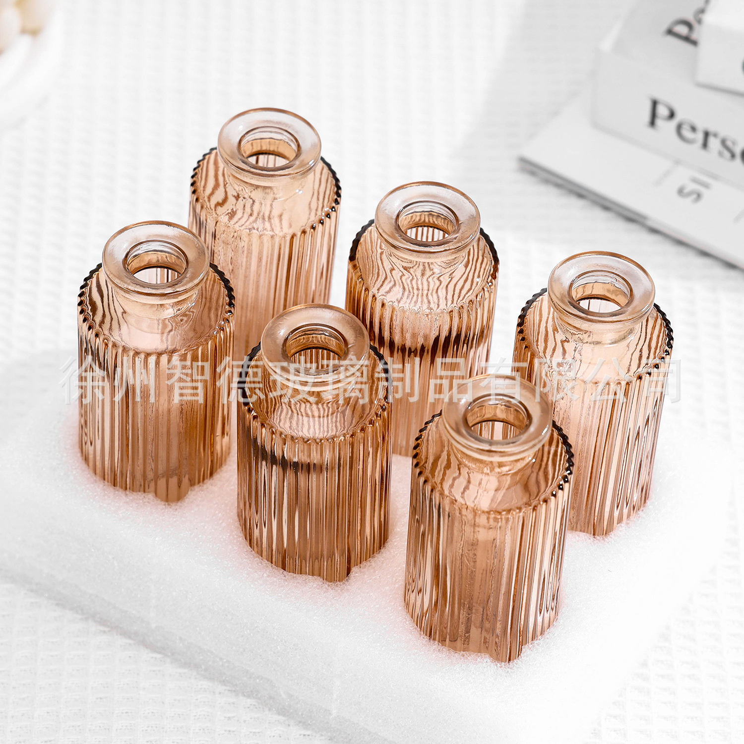 작은 세로무늬 호박 6개 세트