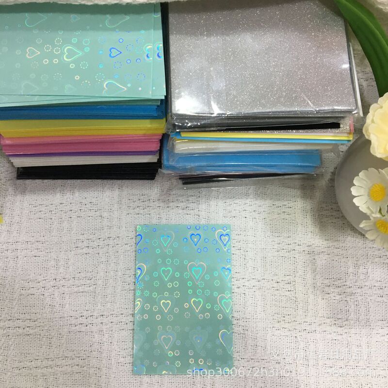 爆米花卡膜20丝超透小卡卡膜卡套58x89mm专辑保护套膜平封口卡膜|undefined