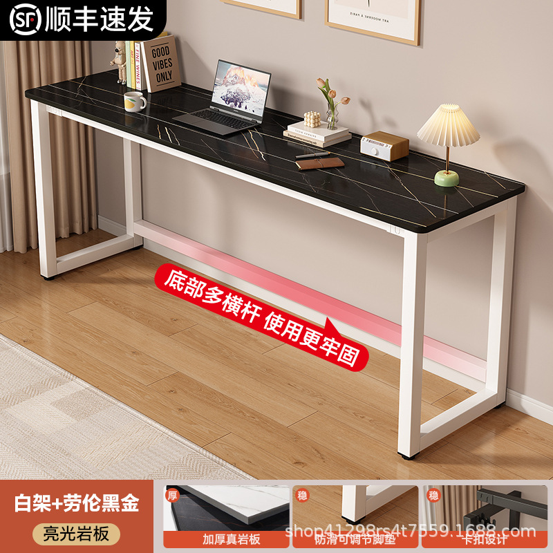 [12MM 두꺼운 암석판] 로렌 블랙 골드 패널 + 화이트 프레임 (10년 보증)