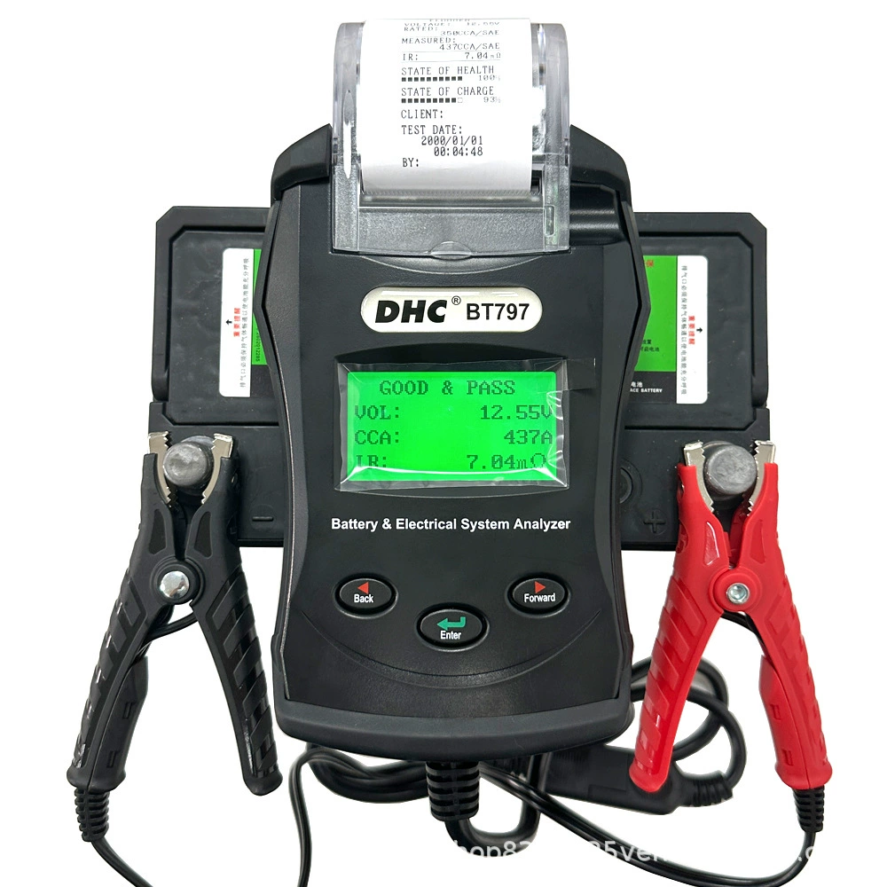 Тайвань DHC Kuyou BT797 Встроенный принтер аккумуляторной цепи анализатор мощности детектора