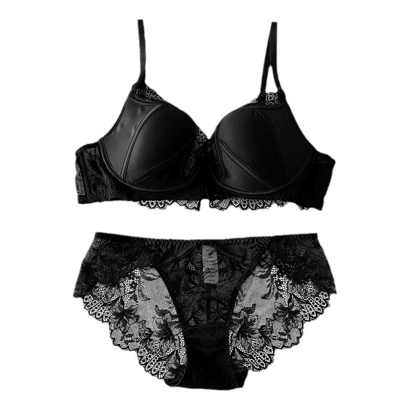 Летнее тонкое поддерживающее белье sexy bra дышащий комплект
