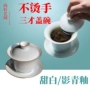德化陶瓷大号功夫盖碗
