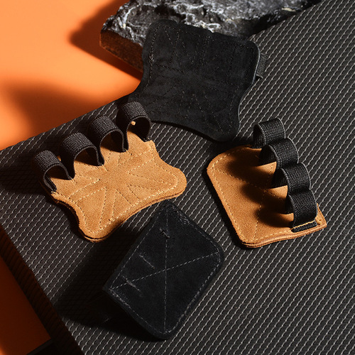 Fitness gloves pull-up grip belt men's four-finger fitness palm guard horizontal bar auxiliary gloves women's training equipment