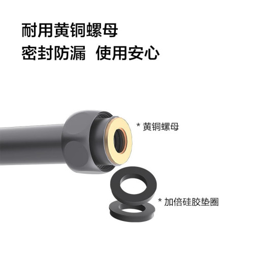 Shower PVC hose bathroom shower pipe nozzle universal connection pipe water heater outlet pipe bathroom heater shower hose