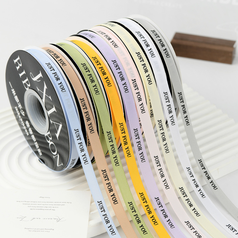 in stock Ribbon English just Ribbon Gift Bouquet Packaging Ribbon Cake Packaging Bow Strap