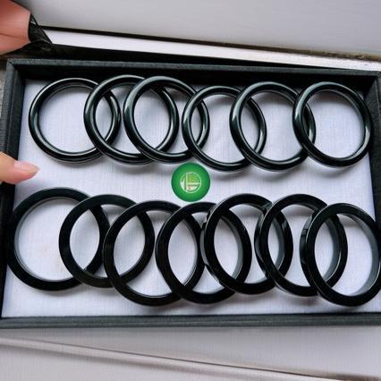 Mo Cui A goods are ring bracelet fat round bar men's and women's natural jade jade bracelet wide bracelet Ping An Fu bracelet with certificate