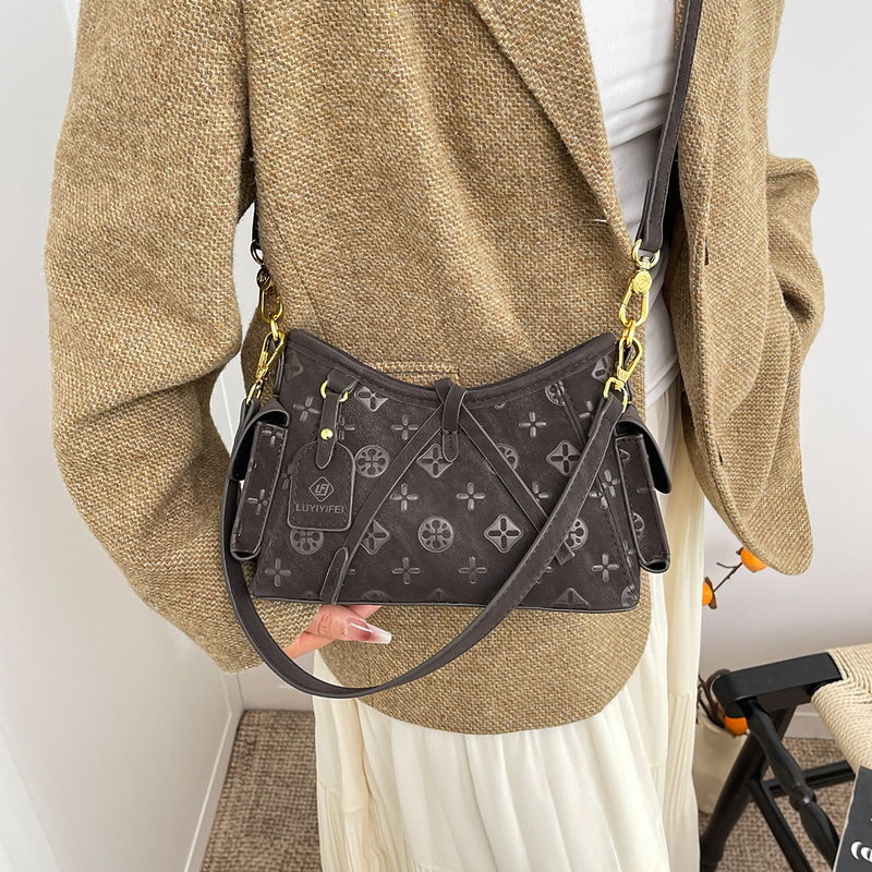 Trendy Small Handbag for Women 2025 New Korean Style Summer Versatile Underarm Bag Fashionable Printed Shoulder Crossbody Bag