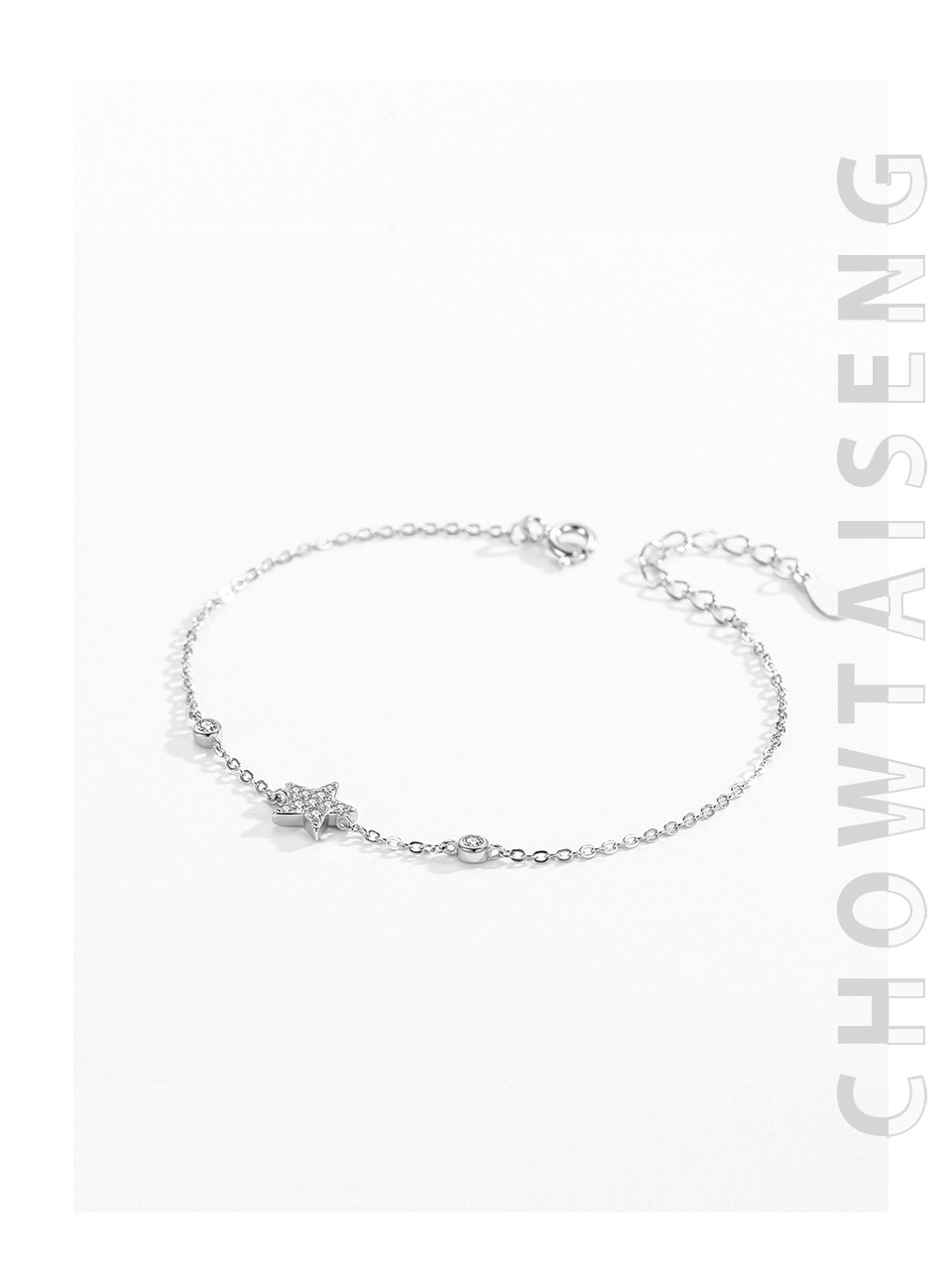 Star, Heart Shape, Butterfly Pattern 925 Sterling Silver Cable Chain Bracelets Sweet