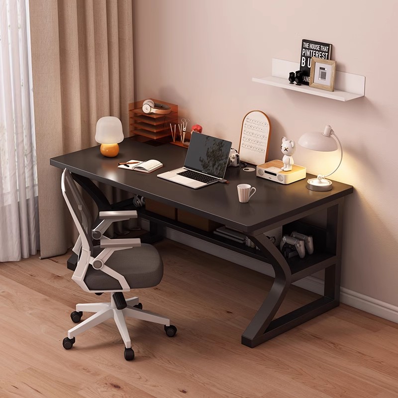 Mesa de computadora de madera sólida Mesa de escritorio Mesa larga Mesa de escritorio simple Mesa de trabajo de dormitorio de estudiantes