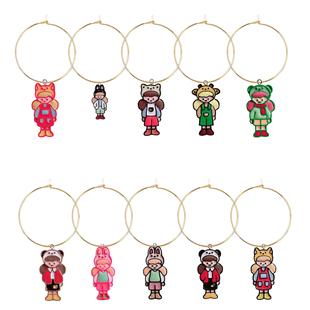 Miss Parker Shein Party Decoration Alloy Wine Glass Pendant Wine Party Decoration