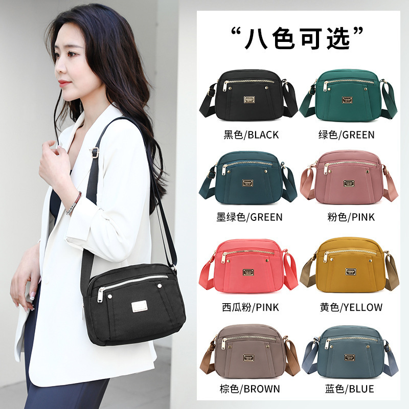 2025 New Lightweight Casual Nylon Shoulder Bag Simple Pure Color Fashionable Oxford Cloth Crossbody Small Cloth Bag Rh2301 2025 New Lightweight Casual Nylon Shoulder Bag Simple Pure Color Fashionable Oxford Cloth Crossbody Small Cloth Bag Rh2301